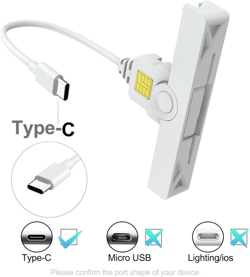 Rocketek CAC Reader Type C, USB C SmartFold CAC Reader, USB C DOD Military Common Access Smart Card Reader and ID Card Reader,Compatible with Mac Os, Windows,Linux(Mini Foldable and Portable Type C) - Image 3